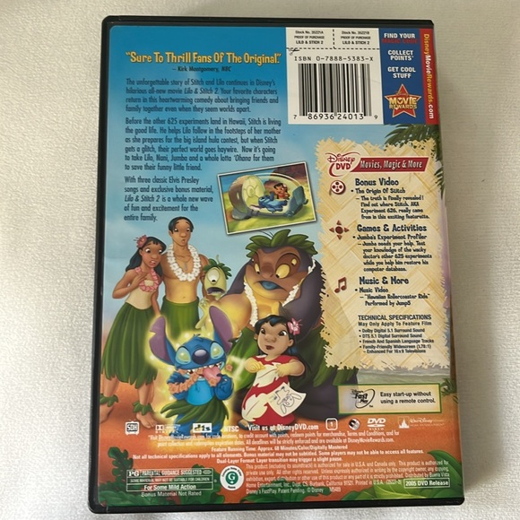 DVD - LILO & Stitch 2 - Stitch Has a Glitch - Walt disney movie - Picture 2 of 3